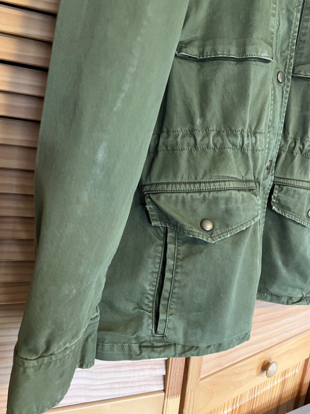 Gap Utility Jacket Distressed Womens size L - Picture 13 of 16